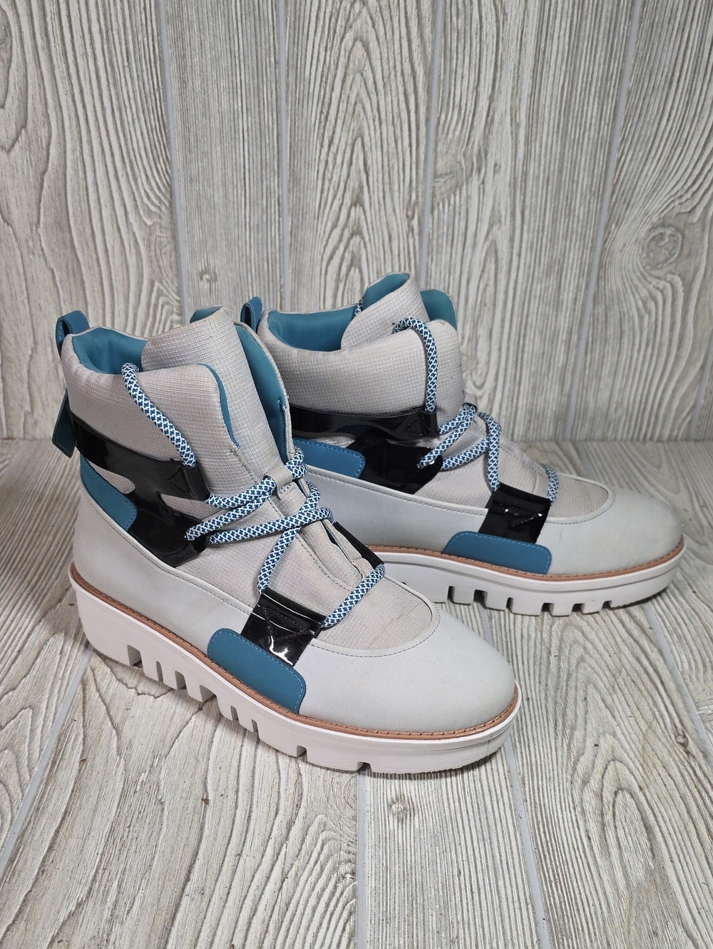 FitFlop Glace Ankle Boots Ice Grey Womens Size 8.5